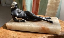 original rare 1930s art deco reclining nude statue by Joseph Lorenz