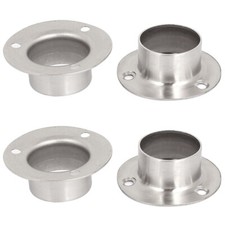 4pcs Garde-robe Rail de