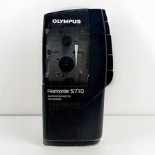 Olympus Pearlcorder S710 MicroCassette Voice Recorder Dictaphone Dictation Works