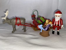 Playmobil Traîneau Père Noël Hotte Jouets Cadeaux Renne Christmas