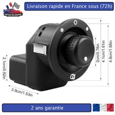 Bouton commande rétroviseur