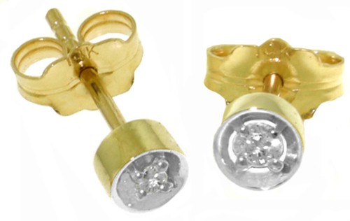 14k solid gold stud - 14k.,