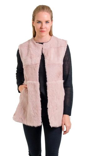 Gilet fourrure lapin - en,