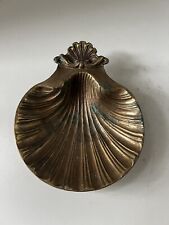 Coupelle cendrier en laiton doré coquille saint Jacques