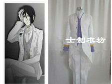New! Black Butler White Butler Angela Blanc Ash Landers Cosplay Costume &65