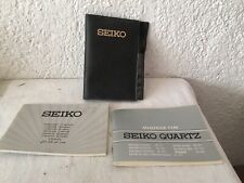 Antique Seiko Quartz Analog Crystal User Manual 
