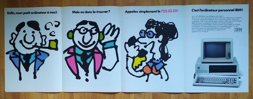 Publicité papier ordinateur - -,