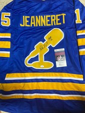 Rick Jeanneret Signed Autograph Auto Sabres Microphone Jersey JSA COA