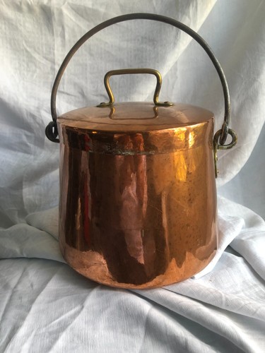 Chaudron couvert cuivre 18 - cuivre,