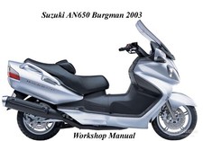 SUZUKI AN650 BURGMAN 2003 WORKSHOP MANUAL - PDF Files