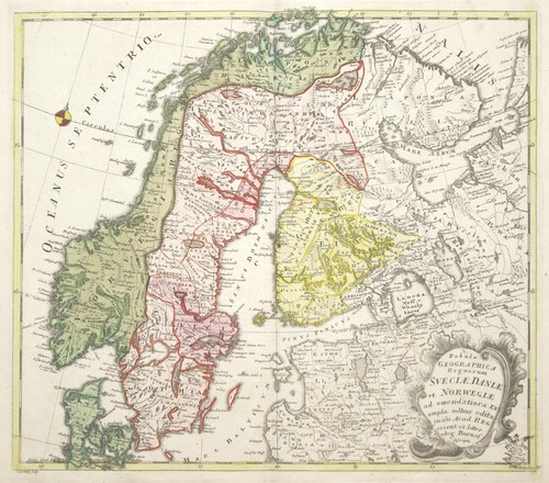 Scandinavie carte ancienne - scandinavie,