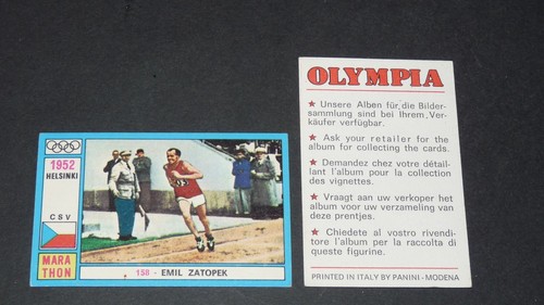 158 1952 zatopek cssr panini - cssr,