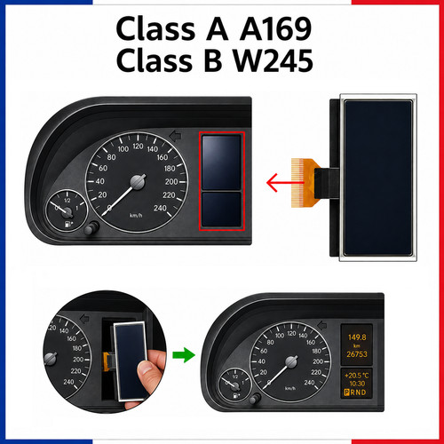 Ecran lcd compteur mercedes - ecran,