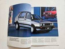 VOLKSWAGEN GOLF MK2 40 PAGES SALES BROCHURE 1987 GERMAN