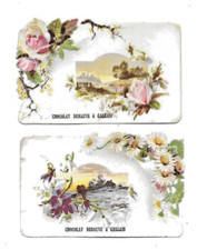 2 anciens chromos découpis