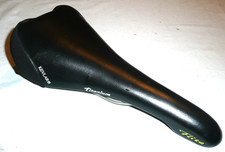 Vintage  Selle Italia Flite Saddle Titanium Rails -  Black made in Italy - Nice!