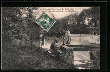 Old postcard Pont-de-Briques, Les Ecluses 1909 