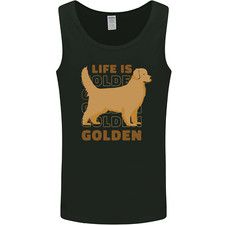 Life Is Golden Retriever Chien Hommes Débardeur