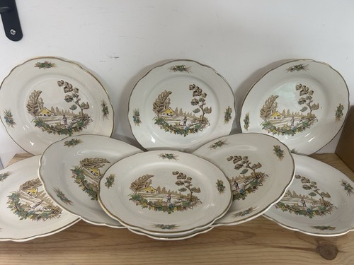 Assiettes désert digoin - assiettes,