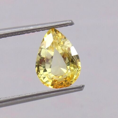 Aaa 9x7 saphir jaune - 9x7, de