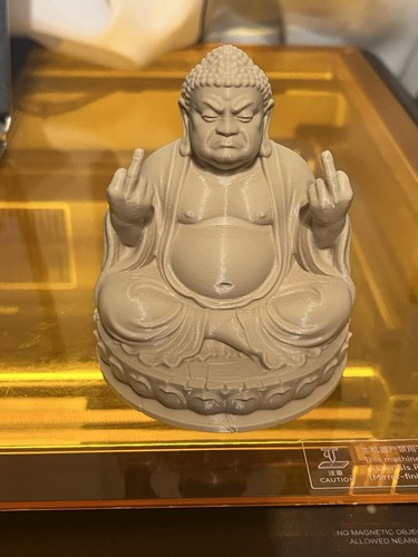 Statue bouddha assis - statue, beige