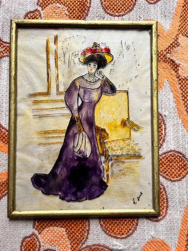 Petit cadre peinture - , verre