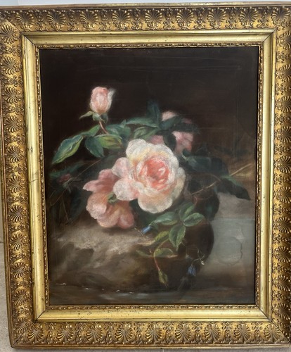 Tableau fleurs pastel - tableau,