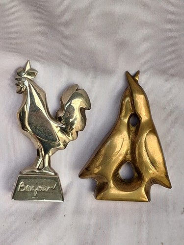Lot two bronze advertising - bronze,