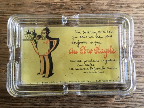 Cendrier verre publicitaire - en,