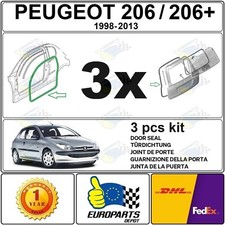 PEUGEOT 206 206+ GTI RC 3 PORTES KIT JOINT DE PORTE & HAYON 9023ET 9023EH 8707L2