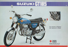 Motorcycle Suzuki  GT 185  T 500   sale brochure