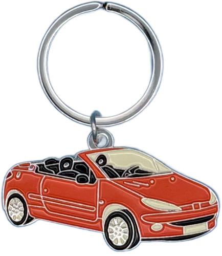 Porte clés peugeot 206cc - porte-clés,