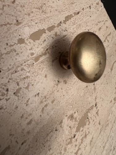 Bouton rond bronze - bouton, massif