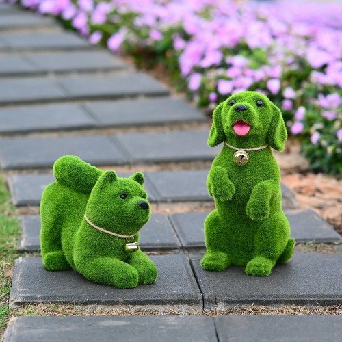 Figurine chien résine - figurine,