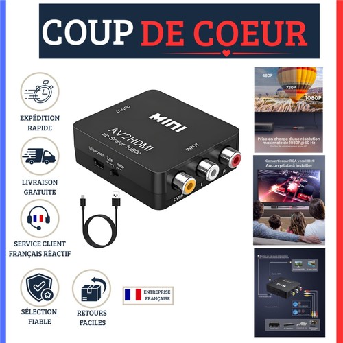 Gana convertisseur rca vers - convertisseur,