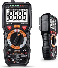 TACKLIFE Digital Multimeter 6000 Cnt Manual Ranging Measuring AC/DC Vol Curr