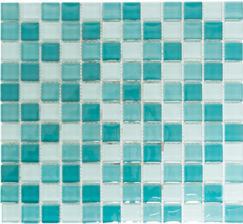 Pâte verre turquoise - turquoise, blanc