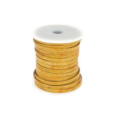 Lacet en cuir teinté effet