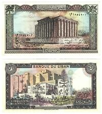 1988 Lebanon 50 Livres Banknote UNC PCLB 96j P65d