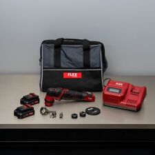 FLEX PXE 80 12.0 Set - Cordless Mini Nano Polisher Kit 2 Batteries, Bag & More