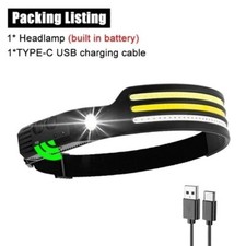 Lampe Frontale Led Capteur Usb