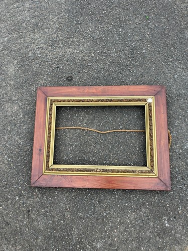 Cadre ancien bois et - en,