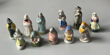 Lot of 11 Vintage Porcelain Nativity Beans Santons