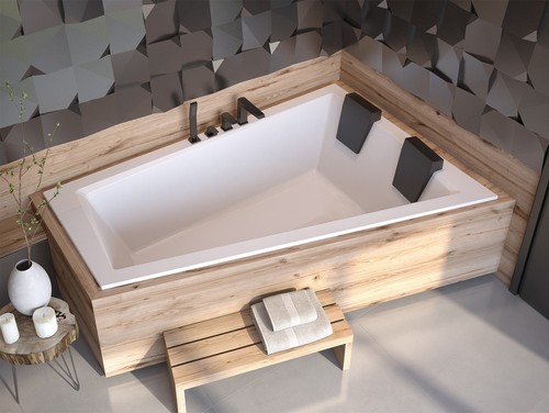 Baignoire 170x125 droite - baignoire,