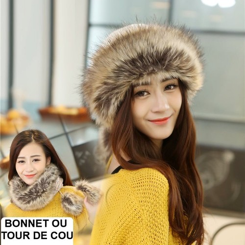 Bonnet tour cou écharpe - bonnet, de