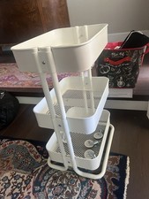 IKEA RASKOG Utility Cart on Casters Steel, White 30 3/4 '' 203.829.32 
