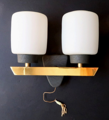 Superbe applique lampe laiton - superbe,