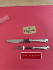 SERVICE GIGOT  33 ET 28CM CHRISTOFLE RUBANS TRÈS BEL ETAT METAL ARGENTÉ;