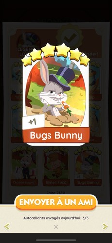 Bugs bunny carte monopoly - bugs, /
