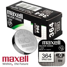 Maxell 364 SR621SW Silver Oxide Watch Batteries 5x 10x 25x 50x 100x